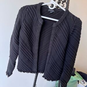 Ann Taylor Black Textured Cardigan